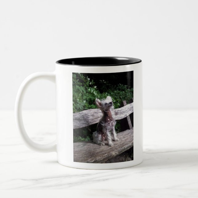 Tasse 2 Couleurs Chien crêté chinois (Gauche)