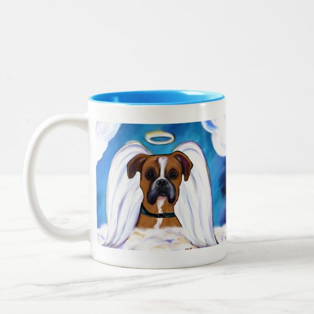 Tasse 2 Couleurs Chien de boîte d'ange (Gauche)