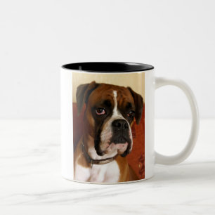 Tasse 2 Couleurs Chien de boxeur