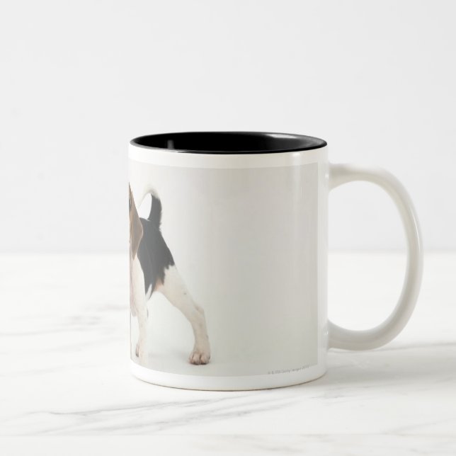 Tasse 2 Couleurs Chien de chasse (Droit)