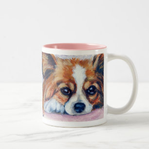 Tasse 2 Couleurs Chien de Papillon