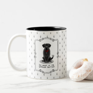 Tasse 2 Couleurs Chien de repérage du Labrador du labo noir