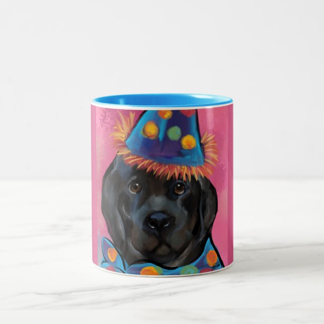 Tasse 2 Couleurs Chien de Terre-Neuve       (Centre)