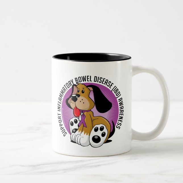 Tasse 2 Couleurs Chien d'IBD (Droit)
