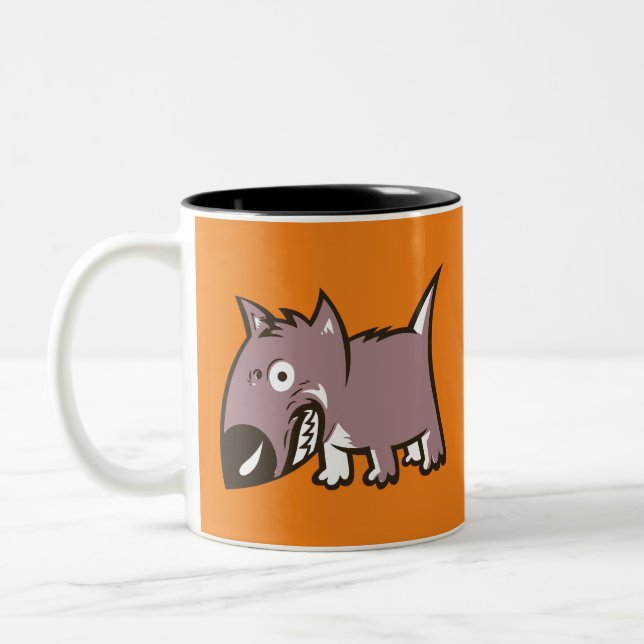Tasse 2 Couleurs Chien idiot (Gauche)