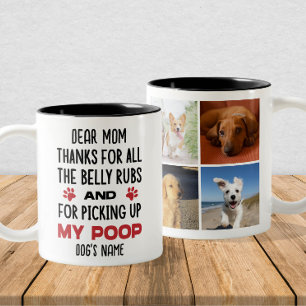 Tasse 2 Couleurs Chien Maman - Drôle cadeau personnalisé avec Chien