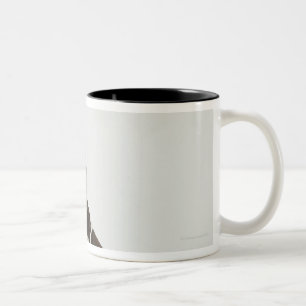 Tasse 2 Couleurs Chien se reposant avec un diadème sur la tête