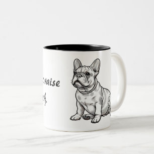 Tasse 2 Couleurs Chien-taureau français pas besoin de se leurrer