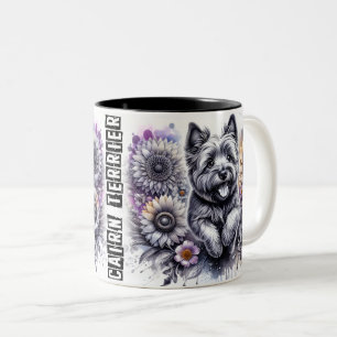Tasse 2 Couleurs Chien Terrier du Caire mignon