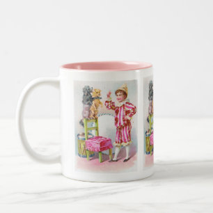 Tasse 2 Couleurs Chiens de garçon et de cirque de clown