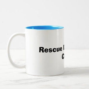 Tasse 2 Couleurs Chiens de sauvetage et boire du café cadeau pour a