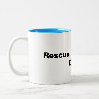 Tasse 2 Couleurs Chiens de sauvetage et boire du café cadeau pour a