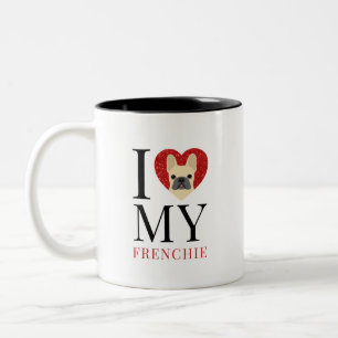 Tasse 2 Couleurs Chiens de taureaux français