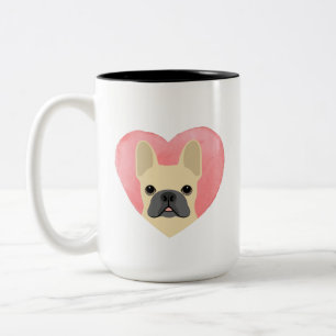 Tasse 2 Couleurs Chiens de taureaux français