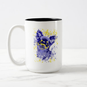 Tasse 2 Couleurs Chihuahua Abstrait