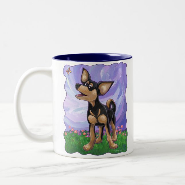Tasse 2 Couleurs Chihuahua Cadeaux et accessoires (Gauche)