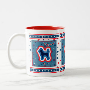 Tasse 2 Couleurs Chihuahua Patriotique Rouge Blanc Et Bleu 4 Juille