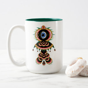 Tasse 2 Couleurs Chimera - Boue d'oiseaux de poisson 15oz.