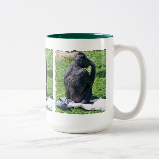 TASSE 2 COULEURS CHIMPANZÉS (Droit)