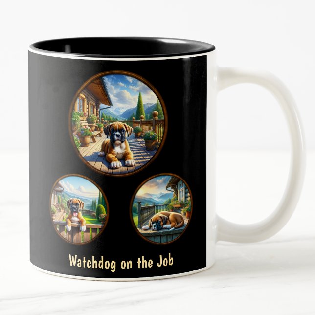 Tasse 2 Couleurs Chiot de boîte mignonne (Créateur téléchargé)