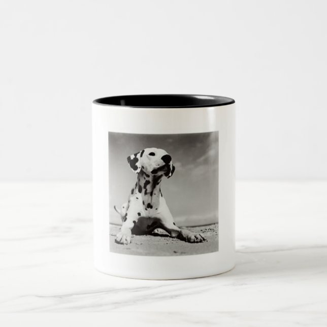 Tasse 2 Couleurs Chiot de Dalmation (Centre)