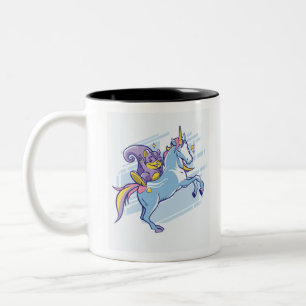 Tasse 2 Couleurs Chipmunk et Unicorn, Amis magiques