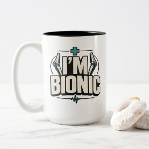 Tasse 2 Couleurs Chirurgie Bionique Humour Je Suis Un Patient Bioni