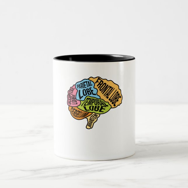 Tasse 2 Couleurs Chirurgie des parties du cerveau Médecin Neurologi (Centre)