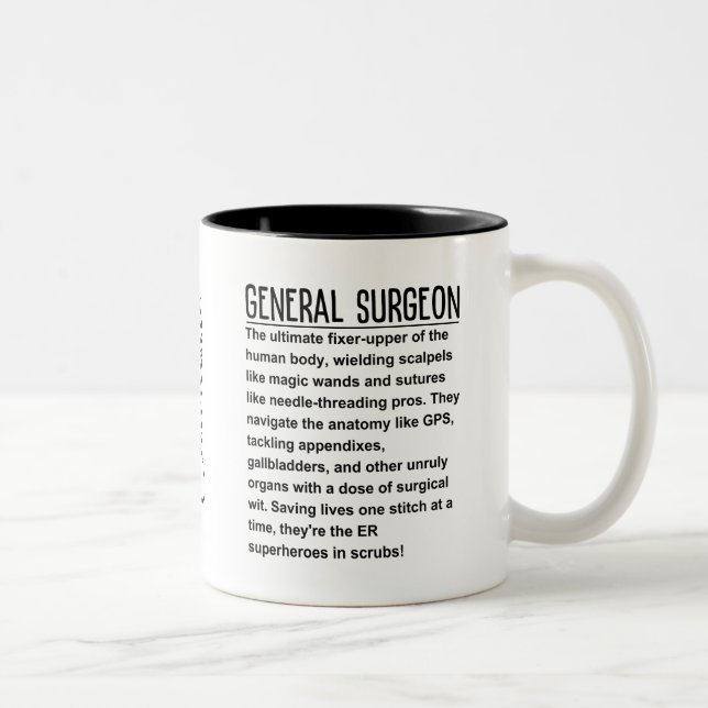 Tasse 2 Couleurs Chirurgien général (Droit)