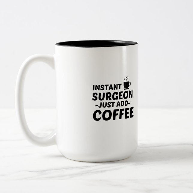 TASSE 2 COULEURS CHIRURGIEN INSTANT AJOUTER DU CAFÉ (Gauche)