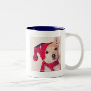 Tasse 2 Couleurs Chiwawa dans le casquette d'hiver