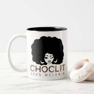 Tasse 2 Couleurs Choclit Black Woman Afro