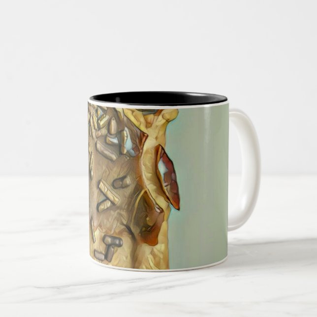 Tasse 2 Couleurs Chocolat glacé popsicle (Devant droit)