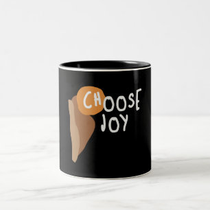 Tasse 2 Couleurs Choisir la joie - Remettre une citation chrétienne