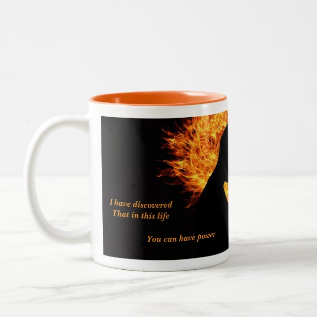 Tasse 2 Couleurs Choisissez puissance ou amour (Gauche)