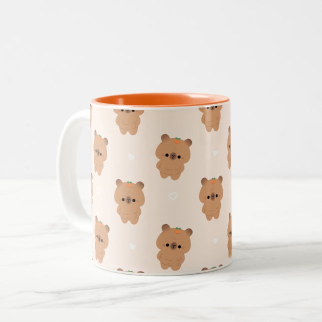 Tasse 2 Couleurs Chonky Capybara (Devant gauche)