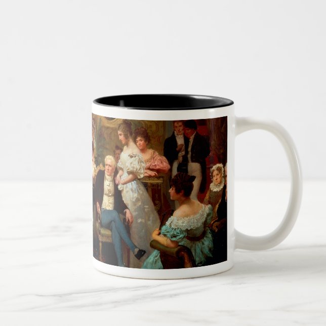 Tasse 2 Couleurs Chopin jouant le piano (Droit)