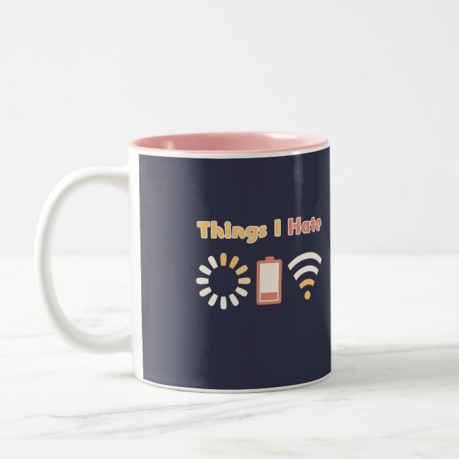 Tasse 2 Couleurs Choses que je déteste Codage informatique (Gauche)