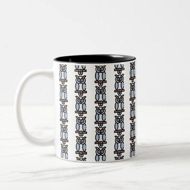 Tasse 2 Couleurs Chouette (Gauche)