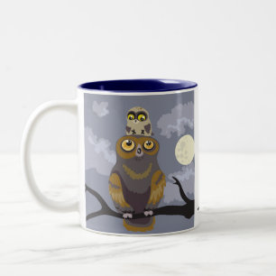 Tasse 2 Couleurs Chouette et chouette