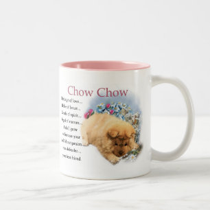 Tasse 2 Couleurs Chow Chow Puppy Art Cadeaux