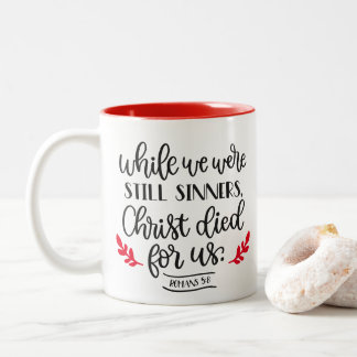 Tasse 2 Couleurs Christ est mort pour nous muet