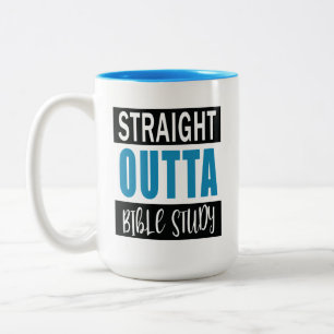 Tasse 2 Couleurs Christian Funny Bible Study Citation Bleu