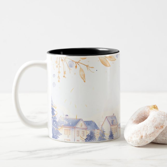 Tasse 2 Couleurs  Christmas (Avec donut)