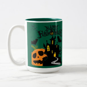 Tasse 2 Couleurs Chuchotements du chasseur vert de cimetière