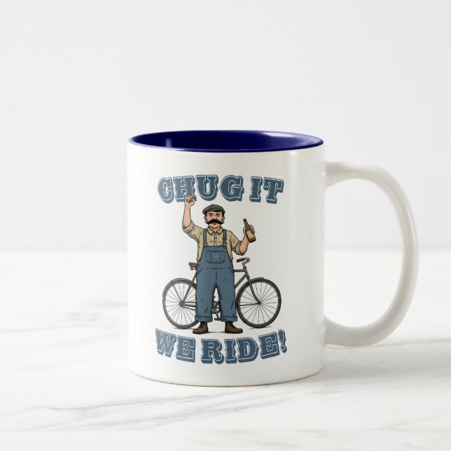 Tasse 2 Couleurs Chug It We Ride Cycling (Droit)