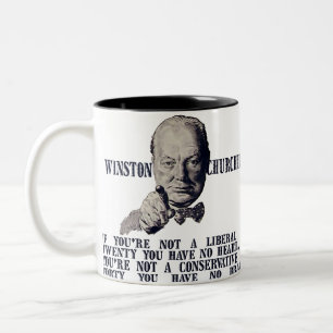 Tasse 2 Couleurs Churchill sur des conservateurs et des libéraux
