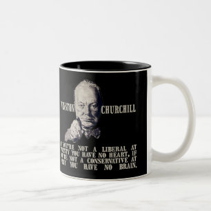 Tasse 2 Couleurs Churchill sur des conservateurs et des libéraux