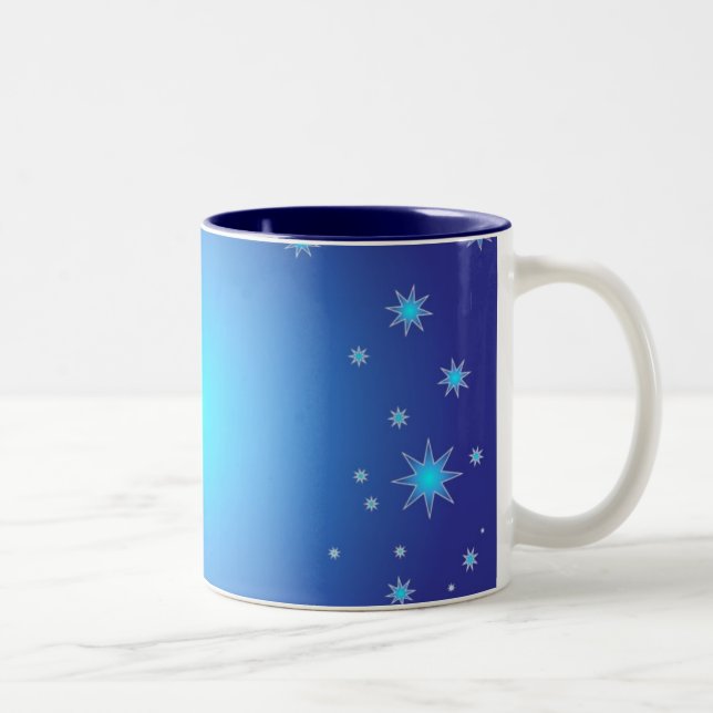 Tasse 2 Couleurs Ciel de nuit bleu (Droit)