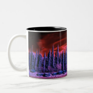 Tasse 2 Couleurs ciel d'hiver violet